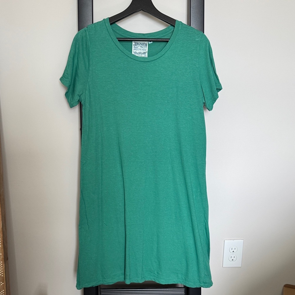Jungmaven Green Short-Sleeve Tee Dress